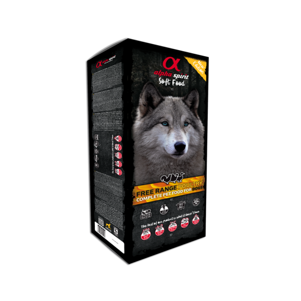 Alpha Spirit (Альфа Спирит) Semi-moist Poultry Box - Полувлажный корм для собак из мяса птицы 9 кг