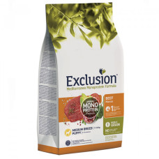 Exclusion (Эксклюжн) Dog Puppy Beef Medium Breed - Сухой корм для щенков средних пород с мясом говядины 3 кг