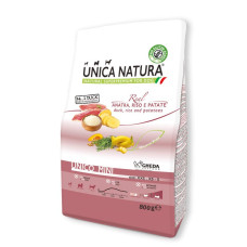 Unica Natura (Уника Натура) Unico Mini Duck, Rice and Potatoes сухой корм для - Собак мини и малых пород утка рис и картофель 800 г