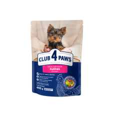 Club 4 Paws (Клуб 4 Лапы) Puppy Premium Small Breeds Chicken - Сухой корм для щенков мелких пород с курицей 400 г