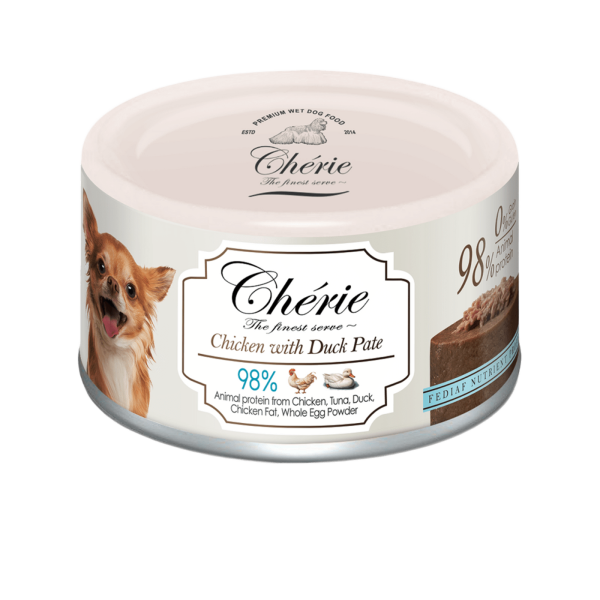 Cherie (Чери) Dog Grain Free Chicken & Duck Pate All Life Stages All Breeds - Влажный беззерновой корм для собак всех возрастов и всех пород паштет с мясом курицы и утки 80 г