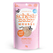 Schesir (Шезір) Kitten Baby Mousse Salmon & Chicken - Мус для кошенят з куркою та лососем 70 г