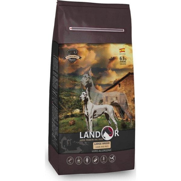 Landor (Ландор) Adult Large Breed Lamb & Rice - Сухий корм для дорослих собак великих порід з ягням та рисом 15 кг