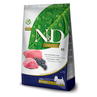 Farmina (Фармина) N&D Prime Lamb & Blueberry Adult Mini - Полнорационный беззерновой сухой корм для взрослых собак мелких пород 2.5 кг
