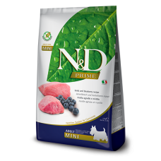 Farmina (Фармина) N&D Prime Lamb & Blueberry Adult Mini - Полнорационный беззерновой сухой корм для взрослых собак мелких пород 2.5 кг