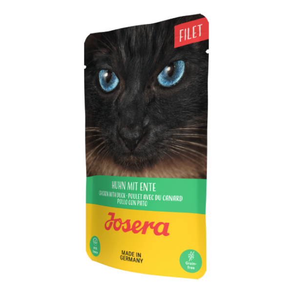 Josera (Йозера) Cat Grain Free Chicken & Duck Filet Adult - Влажный беззерновой корм для взрослых котов филе с мясом курицы и утки 70 г