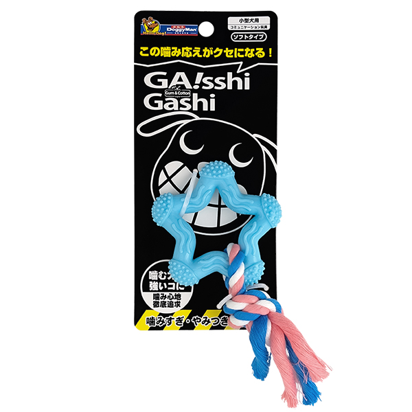 DoggyMan (Догимен) Chew Toy Star with Rope - Игрушка для собак жевательная звезда с веревкой 7x7.5x1.6 см