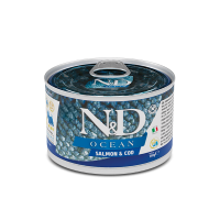 Farmina (Фармина) Dog N&D Ocean Grain Free Salmon & Cod Adult Mini - Влажный беззерновой корм для взрослых собак мелких пород с мясом лосося и трески 140 г