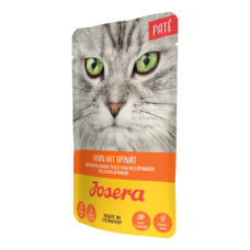 Josera (Йозера) Cat Grain Free Chicken & Spinach Pate Adult - Влажный беззерновой корм для взрослых котов паштет с мясом курицы и шпинатом 85 г