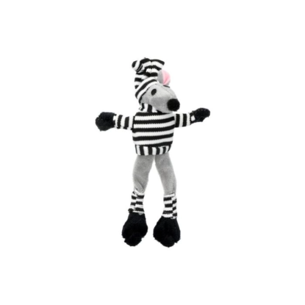 Hippie Pet (Хиппи Пет) - Игрушка для кошек мышь-морячок серая 18 см