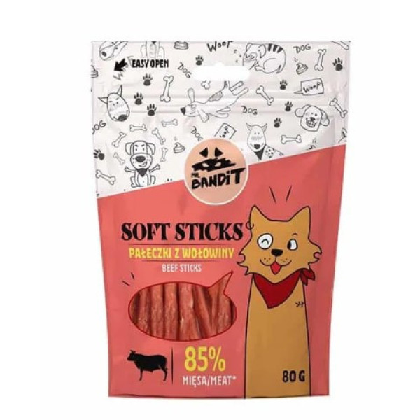 Mr. Bandit (Мр. Бандит) Dog Soft Sticks Beef - Лакомство для собак мягкие палочки с говядиной 80 г