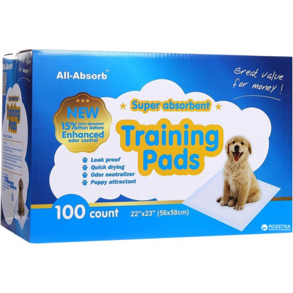 All-Absorb (Ол-Абсорб) Regular - Пеленки для собак (56Х58 см) 100 шт.