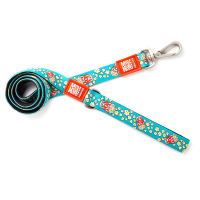 Max & Molly (Макс Молли ) Short Leash Popcorn M - Поводок короткий для собак с принтом попкорн