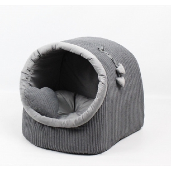 Уют - Будка для кошек серая 36х36х32 см