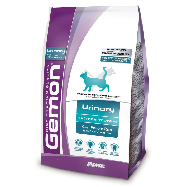 Gemon (Джемон) Cat Urinary - Сухой корм для кошек профилактика мочекаменной болезни с курицей и рисом 1.5 кг