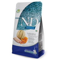 Farmina (Фармина) Cat N&D Ocean Grain Free Cod, Pumpkin & Cantaloupe Melon Kitten - Сухой беззерновой корм для котят с мясом трески и тыквой 5 кг