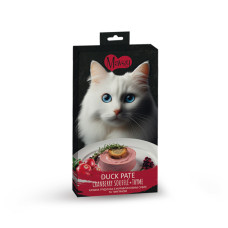 Mavsy (Мавсі) Creamy Superfood Duck Pate Cranberry Souffle and Thyme - Кремові ласощі для котів у вигляді паштету з качиної грудинки, журавлинового суфле та тим'яну 5х15г