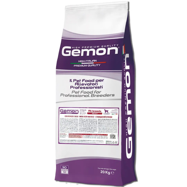 Gemon (Джемон) Dog Beef & Rice Adult All Breeds - Сухой корм для взрослых собак всех пород с мясом говядины и рисом 20 кг