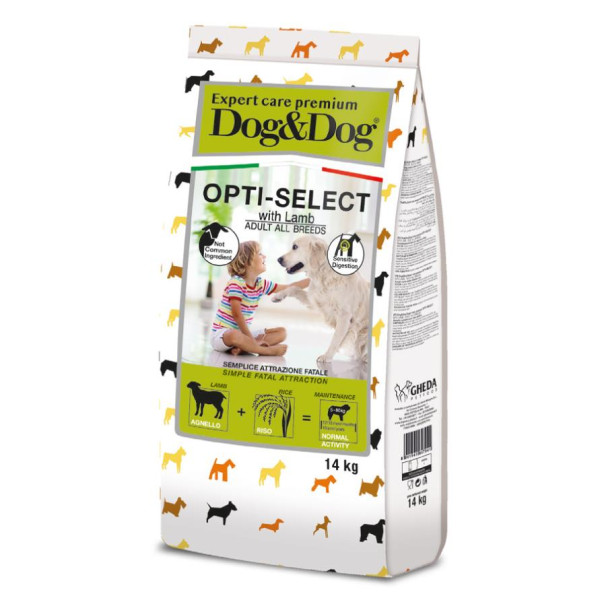 Gheda (Геда) Expert Care Premium Dog&Dog Opti-Select Lamb -Cухой корм для взрослых собак всех пород ягненок 14 кг
