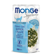 Monge (Монж) Supreme Cat Grain Free Tuna, Quinoa & Seaweed Adult - Вологий беззерновий корм для дорослих котів з м’ясом тунця, кіноа та морськими водоростями 80 г