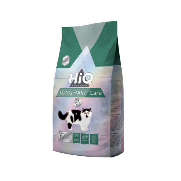 HiQ (Хай-Кью) Cat Long Hair Care Adult Poultry - Сухой корм для взрослых длинношерстных котов с мясом птицы 1.8 кг