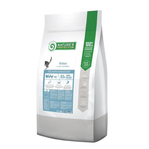 Nature`s Protection (Натур Протекшн) Kitten - Сухой корм для котят с мясом птицы 18 кг