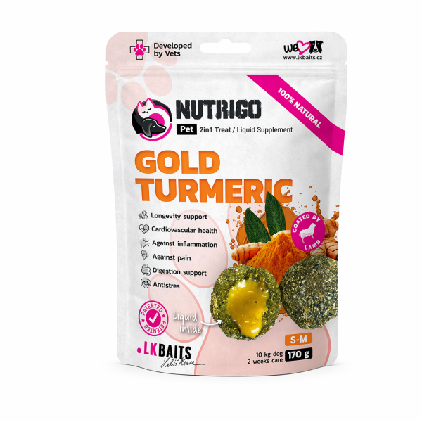 LК Baits (ЛК Бейст) Dog Nutrigo Adult Small & Medium Breed Lamb & Gold Turmeric - Лакомство для взрослых собак мелких и средних пород для поддержания иммунитета с мясом ягненка и куркумой 170 г