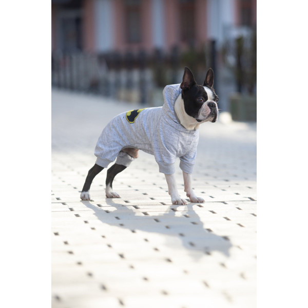 WauDog (ВауДог) Clothes "Бэтмен лого" - Комбинезон для собак (B 50-55 см, С 35-39 см) S30