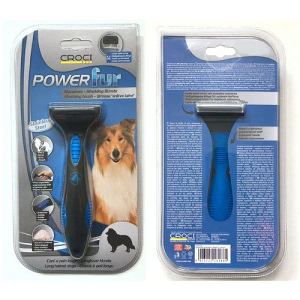 Дешеддер для собак Croci Powerfur Coat Stripper for Long Haired Dogs до 9 кг 4.5 см
