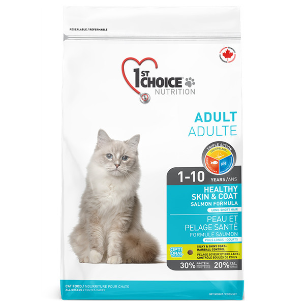 1st Choice (Фест Чойс) Cat Adult Healthy Skin & Coat - Сухий корм для котів для здорової шкіри та шерсті 10 кг