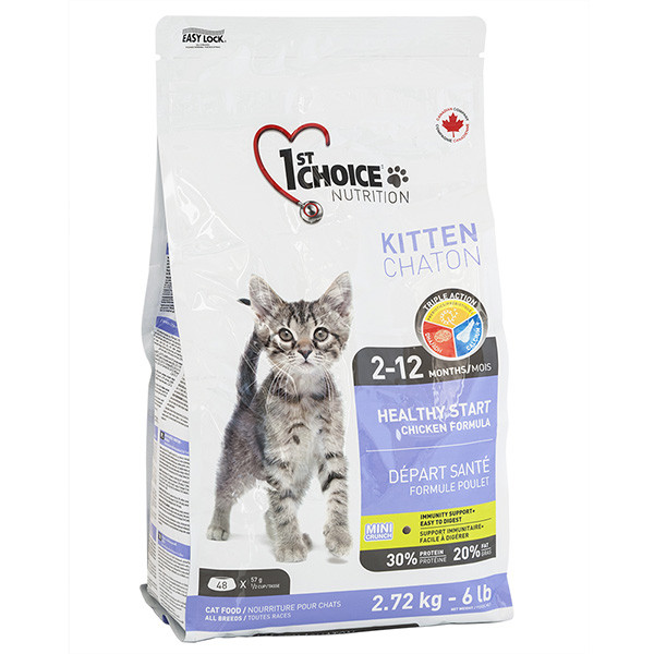 1st Choice (Фест Чойс) Kitten Healthy Start - Сухий корм для кошенят всіх порід з куркою 2.72 кг