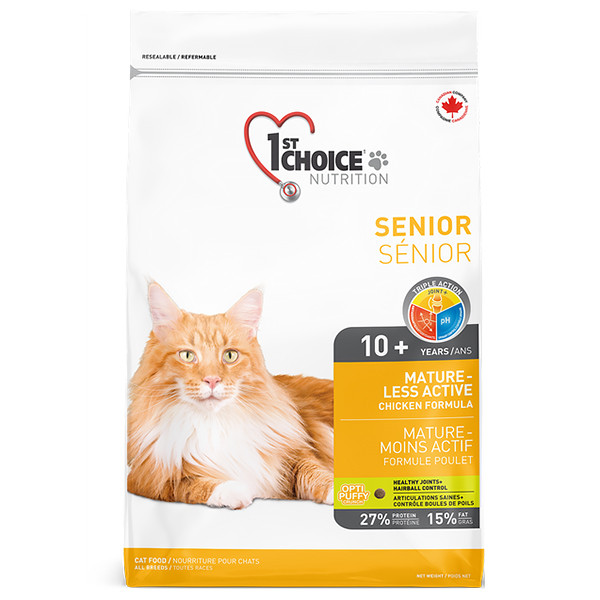 1st Choice (Фест Чойс) Cat Senior Less Aktiv - Сухий корм для котів літнього віку та малоактивних 5.44 кг
