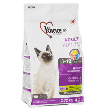 1st Choice (Фест Чойс) Cat Adult Finicky Chicken - Сухий корм для котів вибагливих до раціону 2.72 кг
