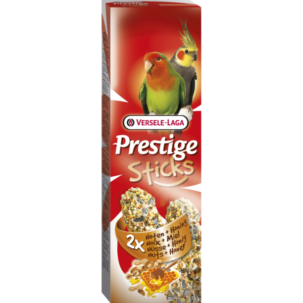 Versele-Laga (Версель Лага) Prestige Sticks Big Parakeets Nuts & Honey - Ласощі для папуг з горіхами та медом 140 г