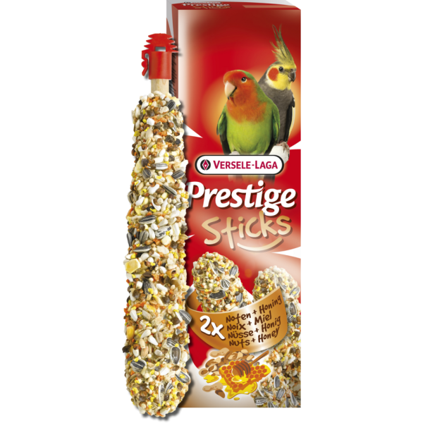 Versele-Laga (Версель Лага) Prestige Sticks Big Parakeets Nuts & Honey - Ласощі для папуг з горіхами та медом 140 г