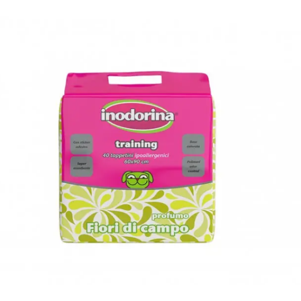 Inodorina (Инодорина) Training Fiori 60х90 - Пеленки для животных с запахом цветов 40 шт