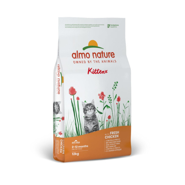 Almo Nature (Алмо Натюр) Holistic Fresh Meat Kitten With Chicken - Сухой корм для котят со свежей курицей 12 кг