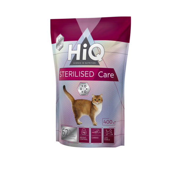 HiQ (Хай Кью) Cat Adult Sterilized Care With Poultry - Сухой корм для стерилизованных кошек с птицей 0.4 кг