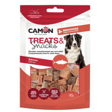 Camon (Камон) Dog Treats Small Dice With Salmon&Skin - Ласощі для собак маленькі кубики з лососем та шкірою 80 г