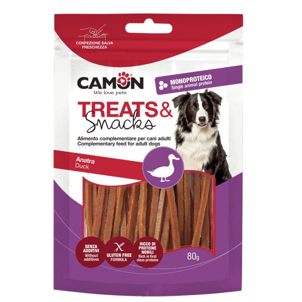 Camon (Камон) Dog Treats Strips With Duck - Лакомство для собак полоски из утки 80 г