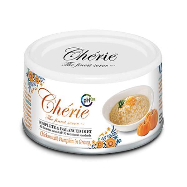 Cherie (Чери) Cat Urinary Care Chicken&Pumpkin in Gravy - Влажный корм для кошек для поддержания мочевыводящей системы с курицей и тыквой в соусе 80 г