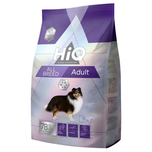 HiQ (Хай Кью) Dog Adult All Breed With Poultry - Сухой корм для собак всех пород пород с птицей 11 кг