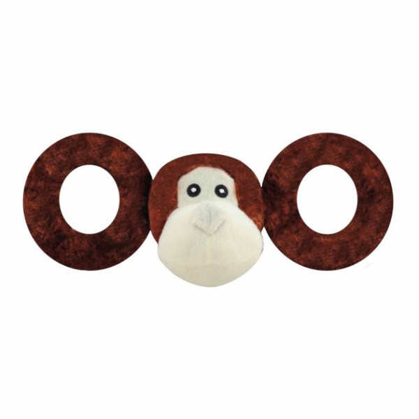 Jolly Pets (Джоли Петс) Tug-A-Mal Monkey - Игрушка для собак коричневая 15 см