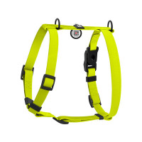 WauDog (ВауДог) Magnet - Шлей для собак анатомическая водостойкая с магнитной пряжкой лимонная (Ш 15 мм, А 28-42 см, В 32-52 см) S