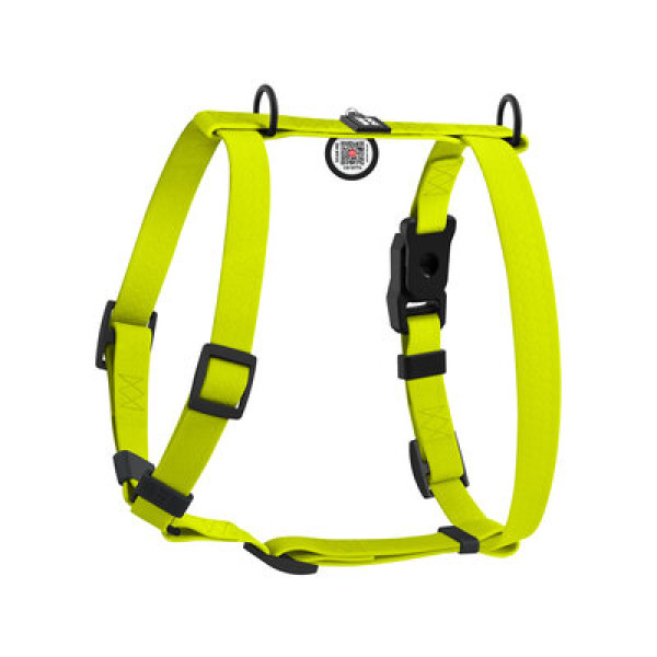 WauDog (ВауДог) Magnet - Шлей для собак анатомическая водостойкая с магнитной пряжкой лимонная (Ш 15 мм, А 28-42 см, В 32-52 см) S