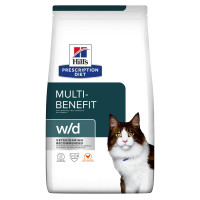Hill’s (Хилс) Prescription Diet Cat Chicken W/D Multi-Benefit Adult - Сухой лечебный корм для взрослых котов с сахарным диабетом с мясом курицы 3 кг