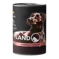 Landor Puppy All Breed Turkey And Beef - Вологий корм для цуценят всіх порід з індичкою та яловичиною 0.4 кг