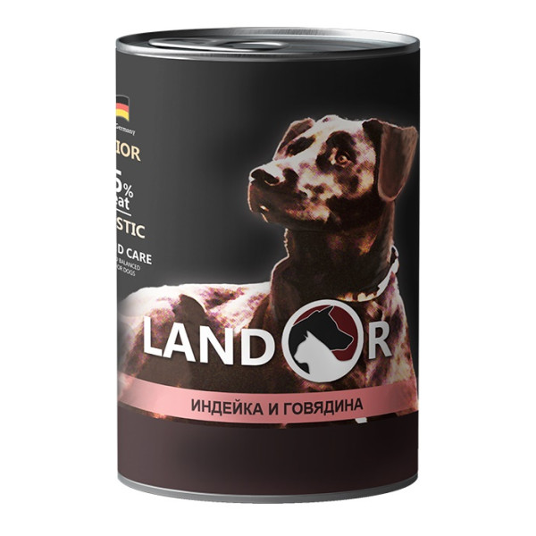 Landor Puppy All Breed Turkey And Beef - Вологий корм для цуценят всіх порід з індичкою та яловичиною 0.4 кг