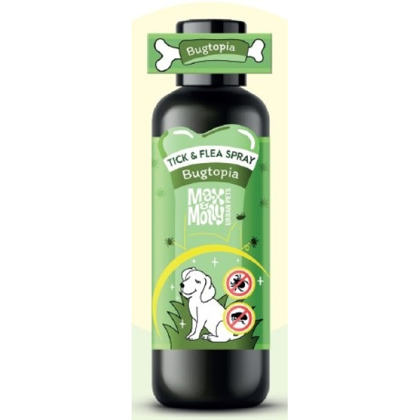 Max & Molly (Макс Молли) Shampoo Bugtopia Tick&Flea Spray - Спрей для собак от паразитов 100 мл