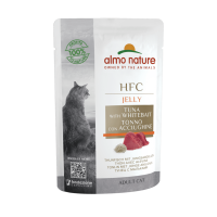 Almo Nature (Альмо Натюр) HFC Cat Jelly Tuna With Whitebait - Влажный корм для кошек с тунцем и мальком 55 г